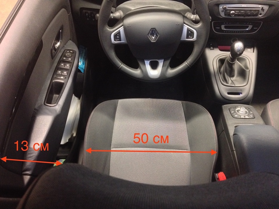 Grand scenic ширина подушки 50 см — Renault Megane II