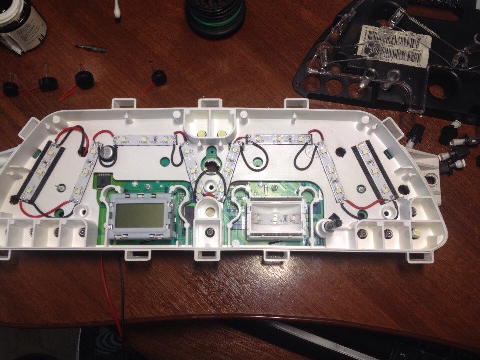 Пересвет приборки 2114 - YouTube