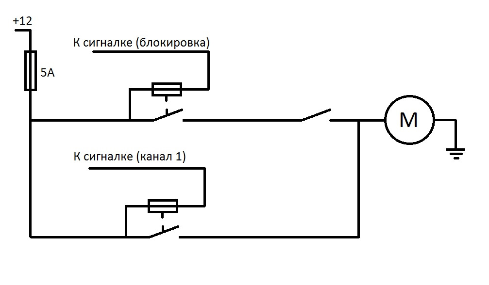 Кнопка открывания багажника ваз 2107 схема подключения