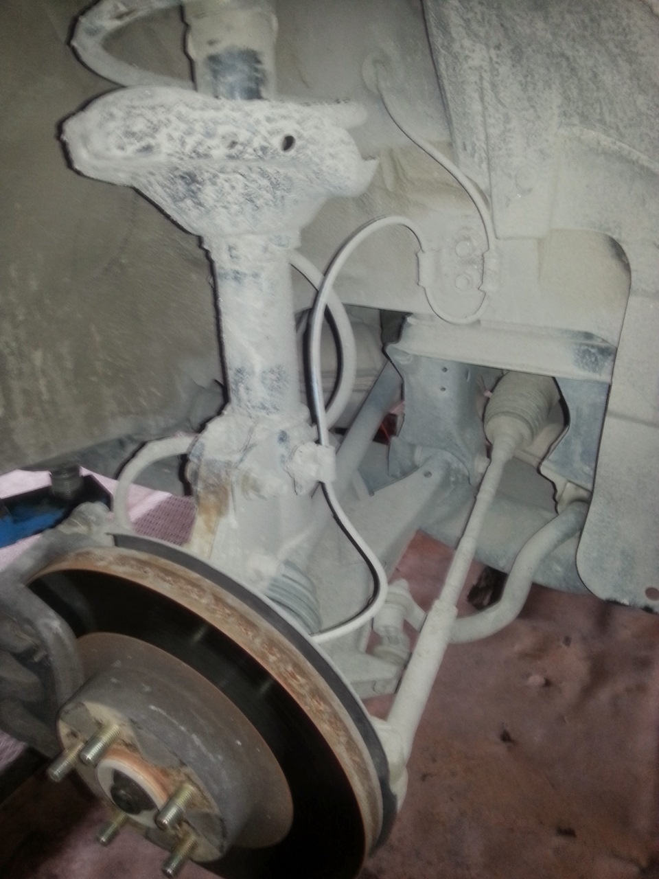 Замена подшипника на передней ступице (SG5) — Subaru Forester (SG), 2,5 ...