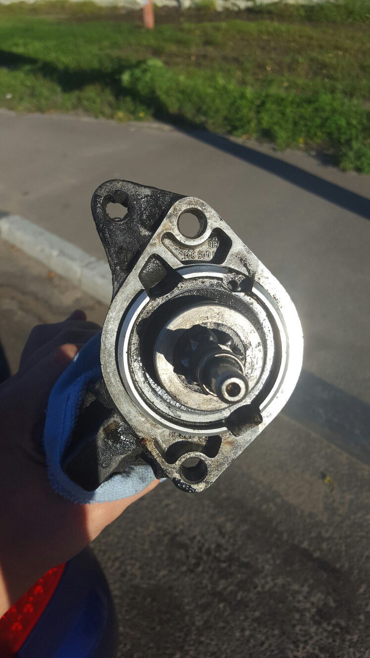 Сломался стартер, покупка контракта — Volkswagen Caravelle (T4), 2,5 л ...