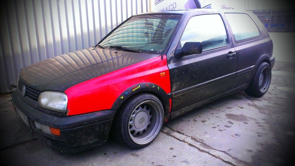 Поменял крыло и переобулся — Volkswagen Golf Mk3, 1,9 л, 1994 года ...