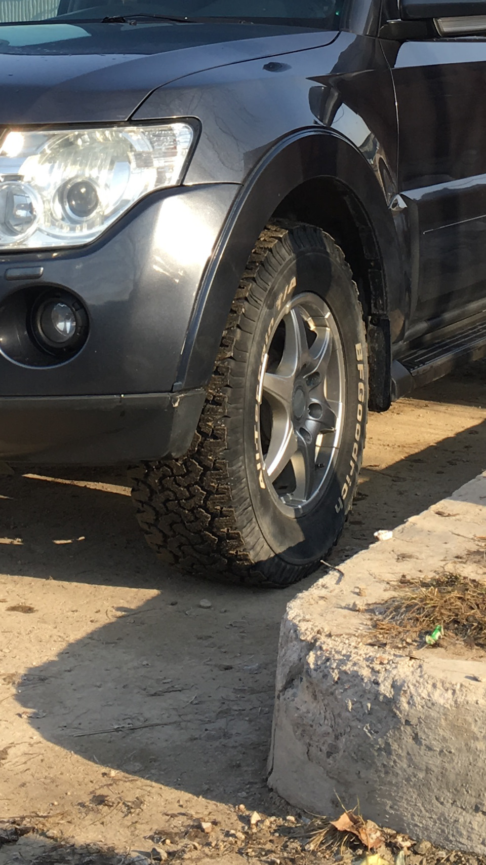 Тест АТ резины — Mitsubishi Pajero (4G), 3,8 л, 2007 года | покатушки ...