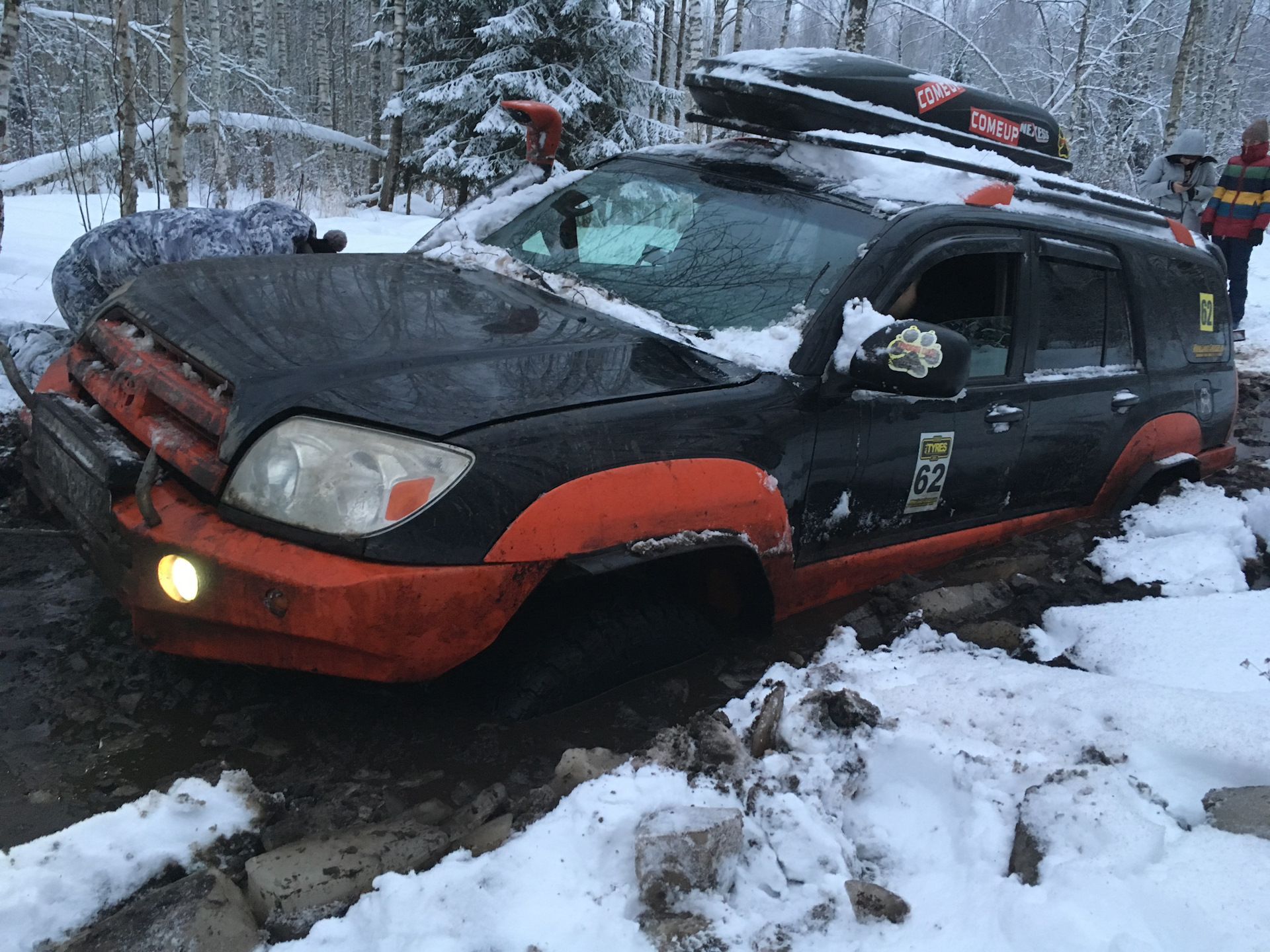 Эвакуация с берегов Слогавки. Данонов мост. Пост 1. — Toyota 4Runner (III)  (185), 3,4 л, 2000 года | помощь на дороге | DRIVE2