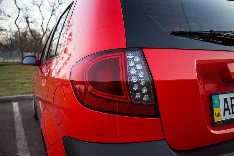 Hyundai getz задние фонари тюнинг