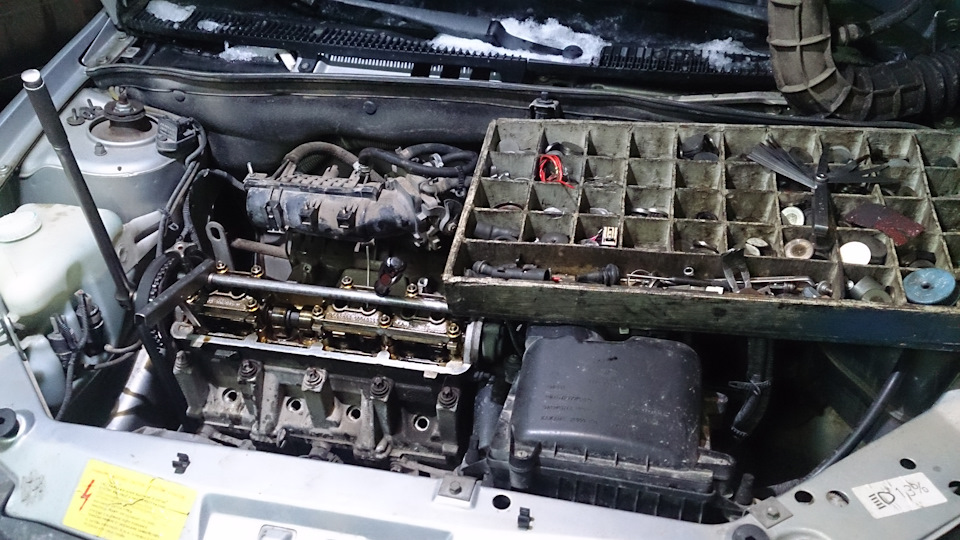 Регулировка клапанов, чистка форсунок, чистка дросселя — Lada Калина ...