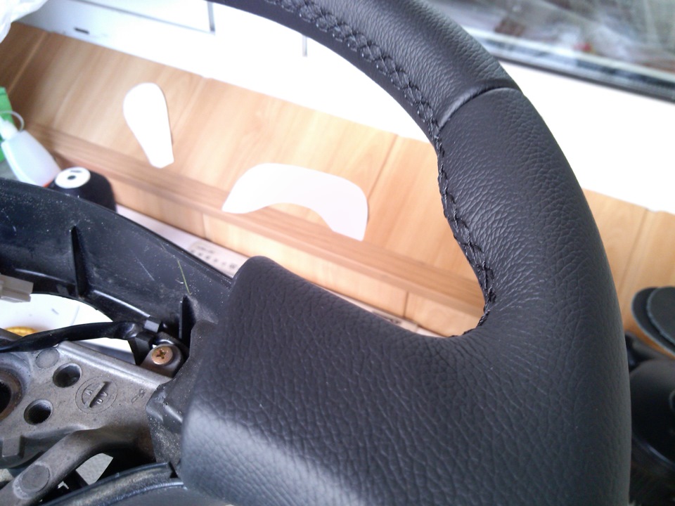 Перетяжка руля кожей для Subaru Outback — Lada Приора седан, 1,6 л ...