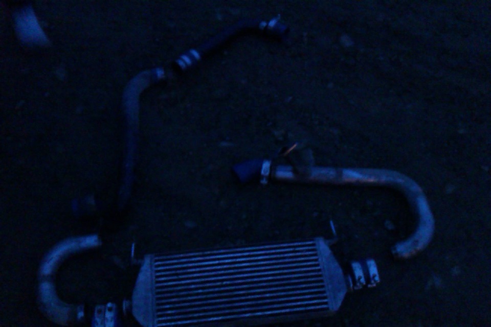 установил фронтальный интеркулер)) — Mazda 3 MPS (1G), 2,3 л, 2007 года ...