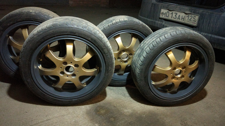 Выходим из спячки и красим диски. Снова. — Suzuki Swift (2G), 1,3 л ...