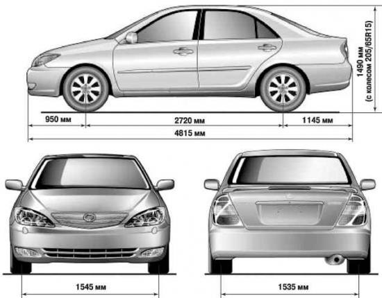 Камри v40 Технические характеристики - Toyota Camry клуб