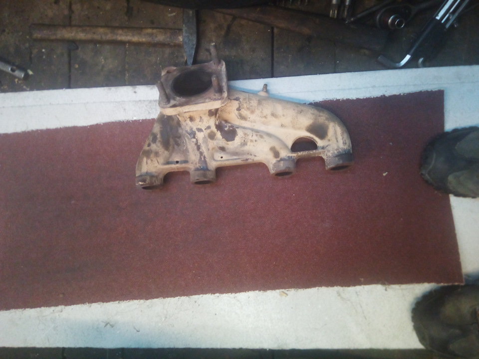 Шлифовка выпускного коллектора — Volkswagen Transporter T4, 2 л, 1993 ...