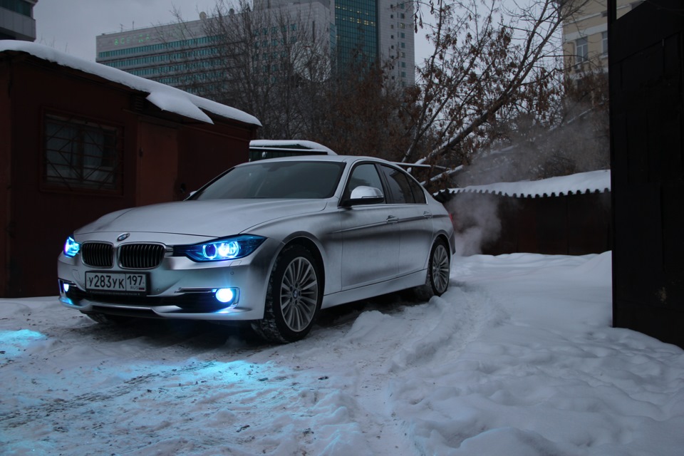 BMW 5 f30 зима