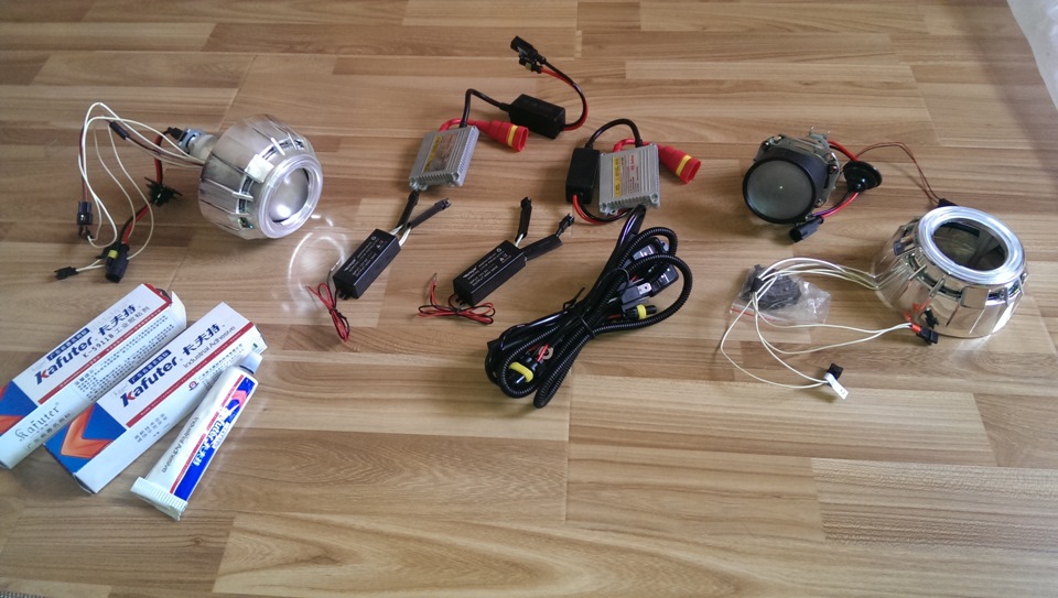 установка би-ксенона+ангельские глазки+дьяволские глазки — DRIVE2