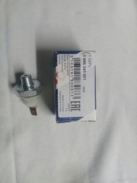 0986345001 ДАТЧИК ДАВЛЕНИЯ МАСЛА BOSCH | Запчасти на DRIVE2