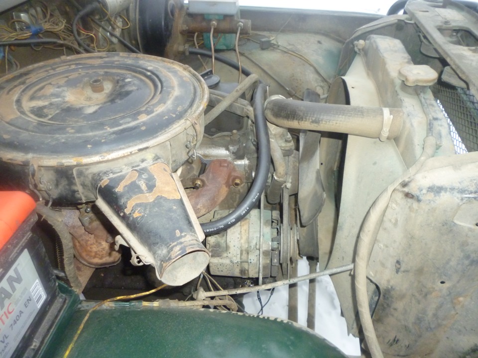 Установил АКБ Титан Арктик 75А. — УАЗ 31514, 2,4 л., 1993 года ...