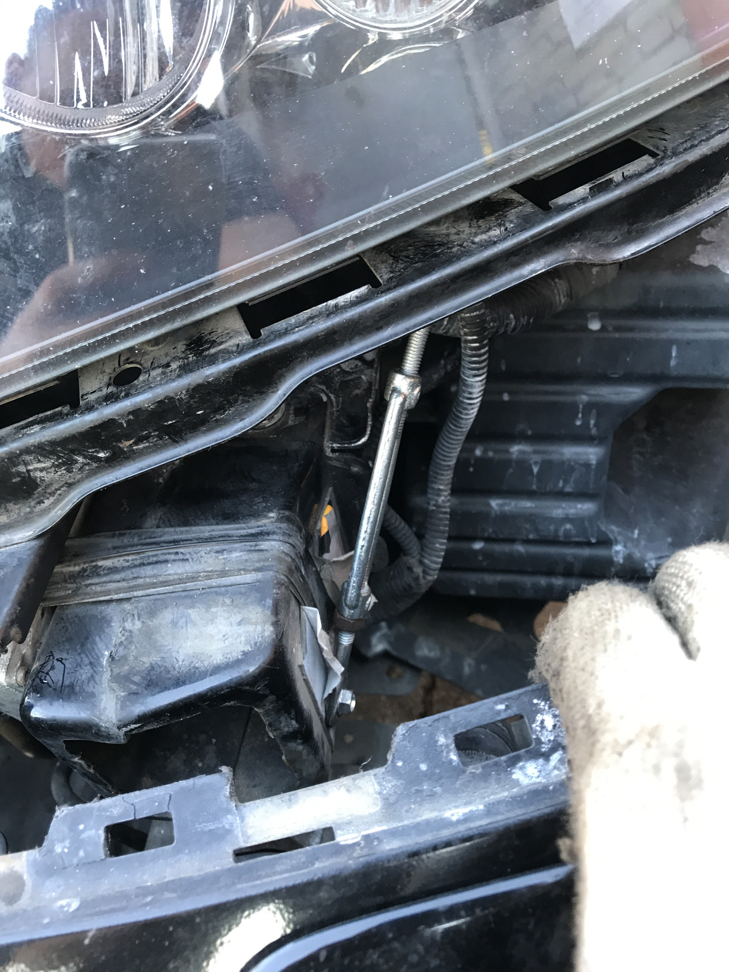 Устранение провисания переднего бампера на 7 аккорде — Honda Accord (7G ...