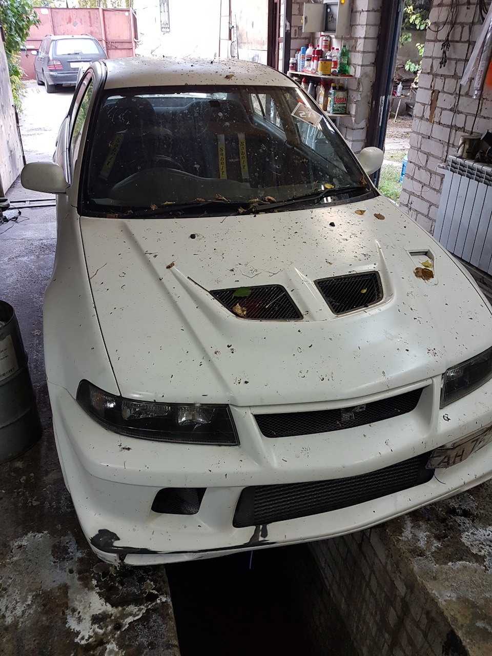 Фото не передаёт реального положения вещей, реально всё значительно хуже, стоянка вблизи винограда осенью, когда уарабьи наедают жирок в зиму — это провал! — Mitsubishi Lancer Evolution VI