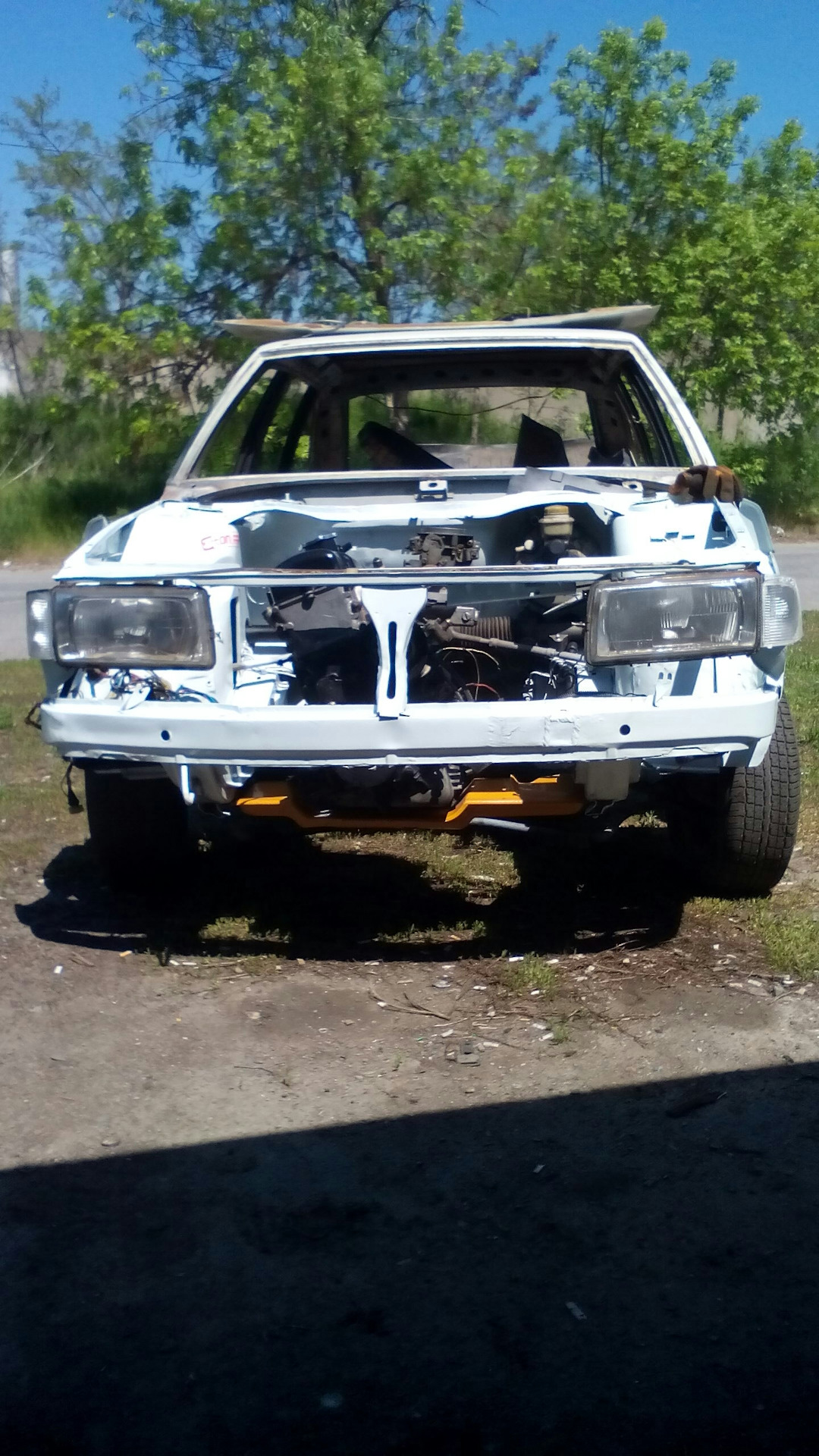 Примерка фар. — Москвич 2141, 1990 года | тюнинг | DRIVE2