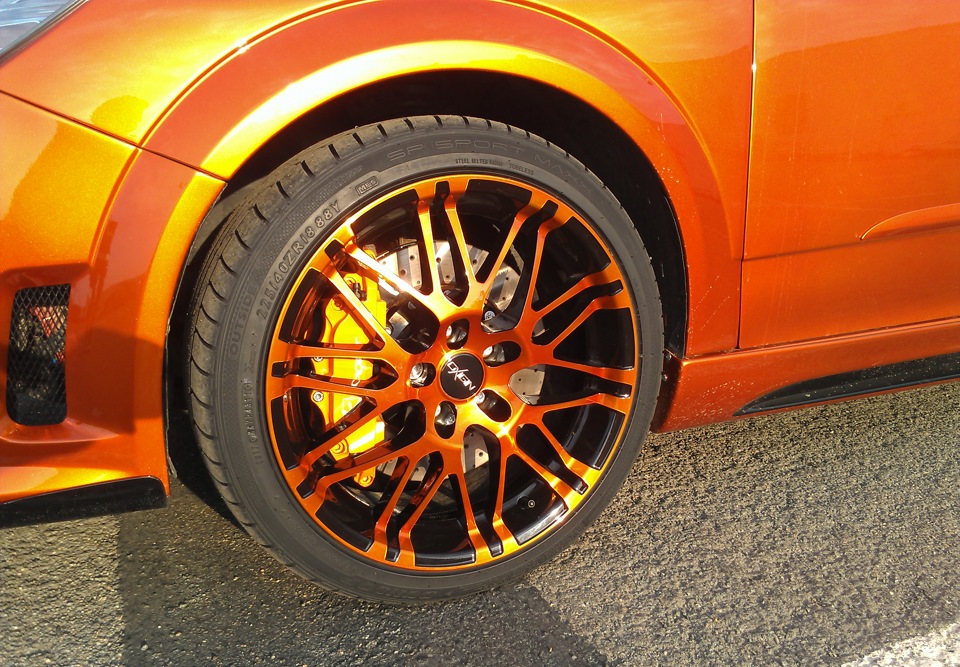 r15 4x100 rays candy orange