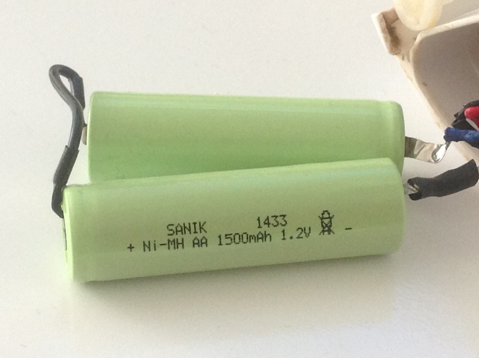 Аккумуляторы на 1.2 v и на 1500 mah