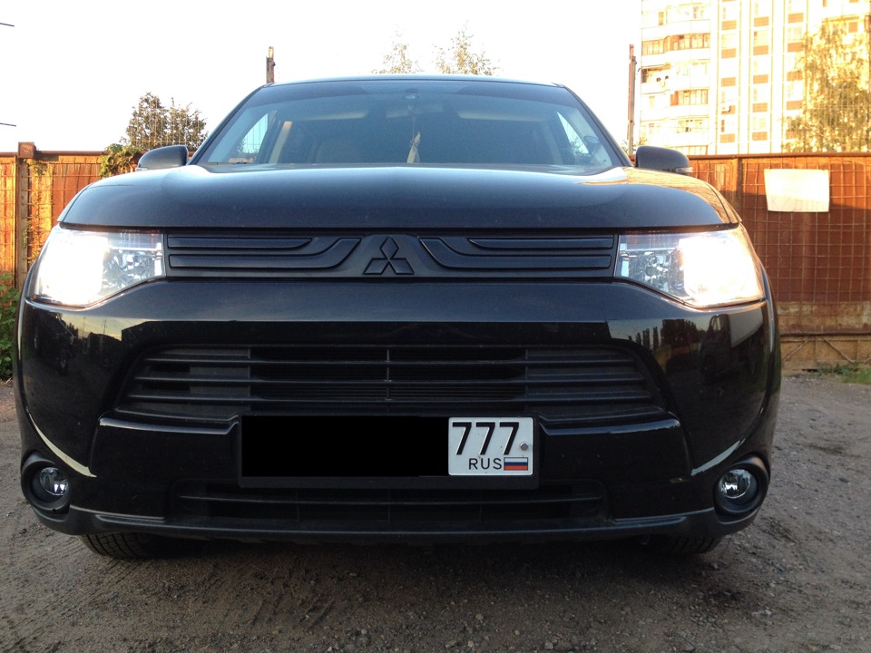 противотуманные фары — Mitsubishi Outlander (3G), 2 л, 2014 года ...