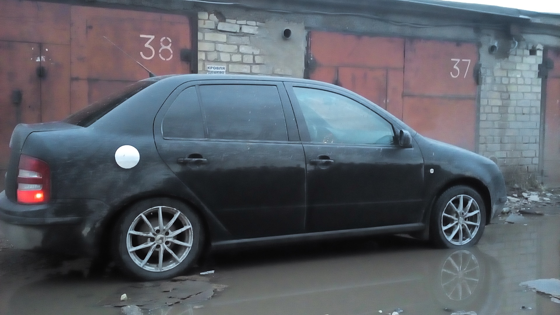 Занижение skoda fabia 2