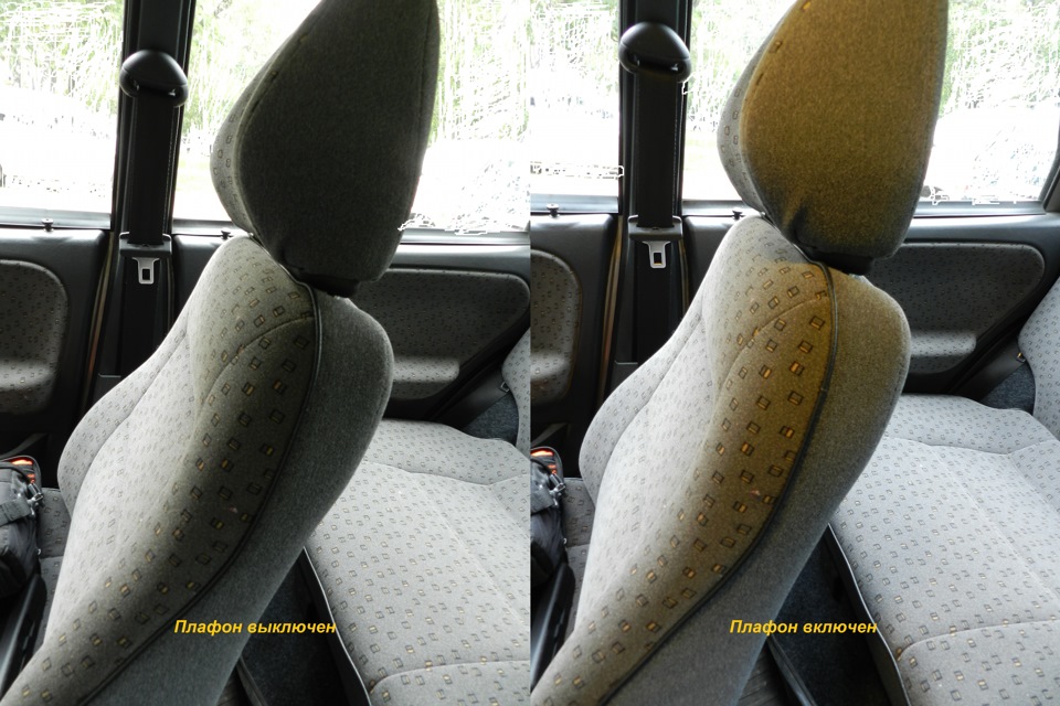 Светодиодный плафон Ваз 2108 в действии — Lada 2114, 1,6 л, 2007 года ...