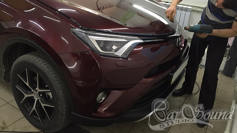 TOYOTA RAV4 NEW. Защита кузова автомобиля полиуретановой пленкой ...