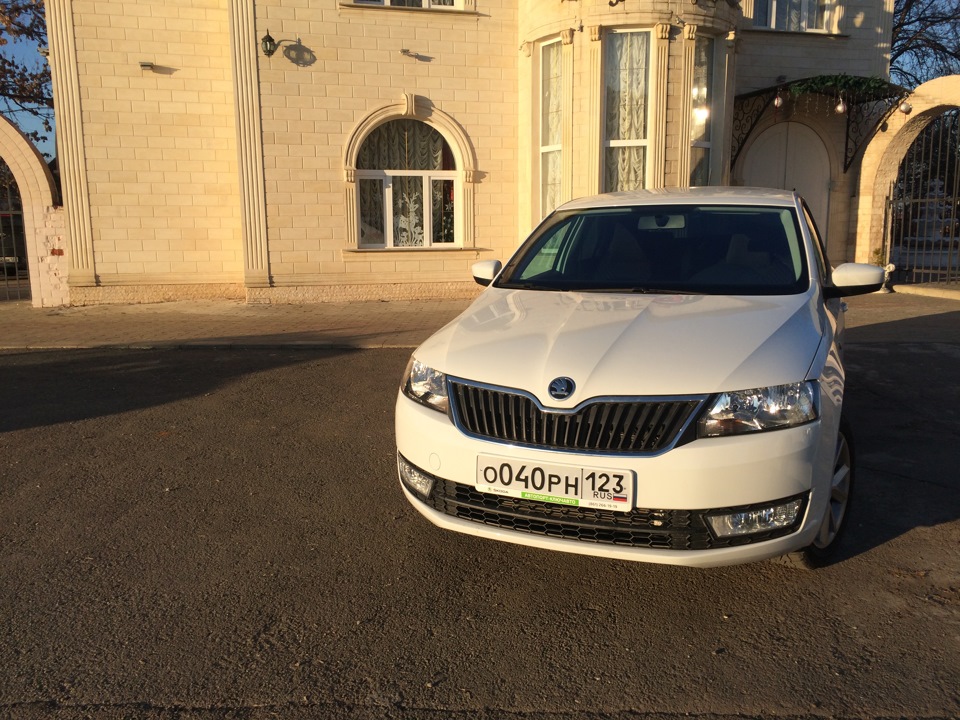 Тонировка — Skoda Rapid (1G), 1,6 л, 2015 года | стайлинг | DRIVE2