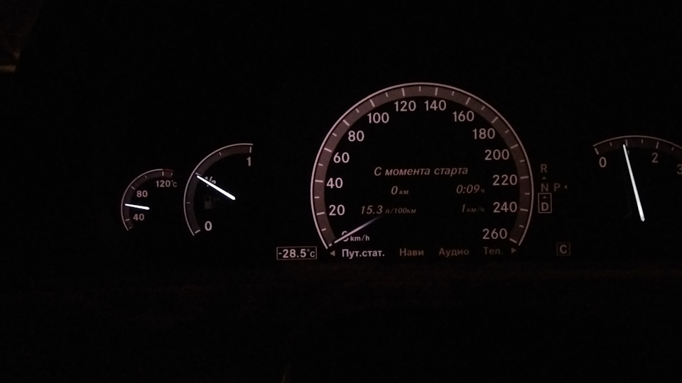 прогрев двигателя в мороз — Mercedes-Benz S-class (W221), 3,2 л., 2008 ...