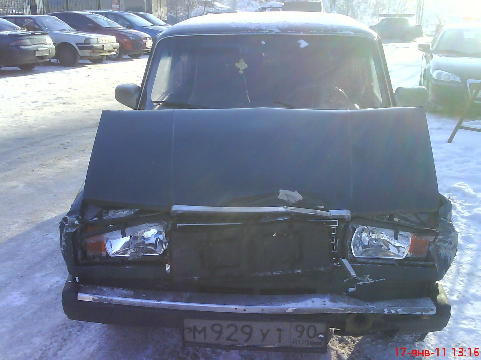 Авария. Все живы. Семёрочка под списание. — Lada 2107, 1,6 л, 2002 года |  ДТП | DRIVE2