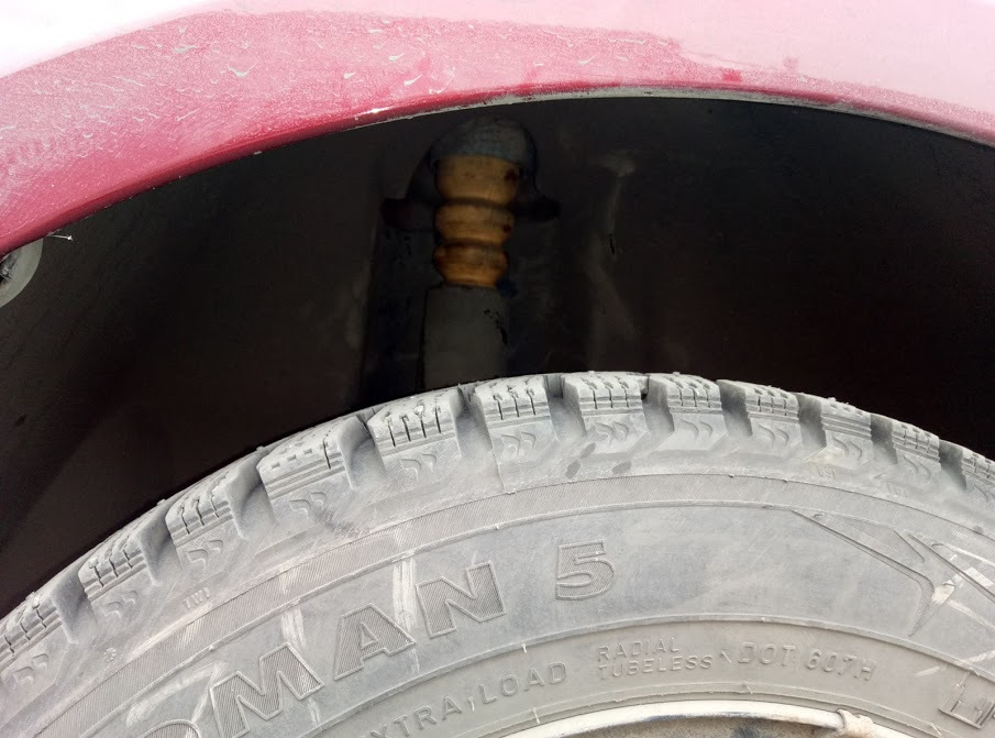 Отбойники задних амортизаторов — Skoda Fabia Mk2, 1,2 л, 2008 года ...