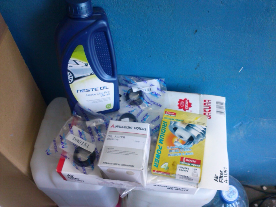 плановое ТО — Mitsubishi Grandis, 2,4 л., 2003 года | плановое ТО | DRIVE2