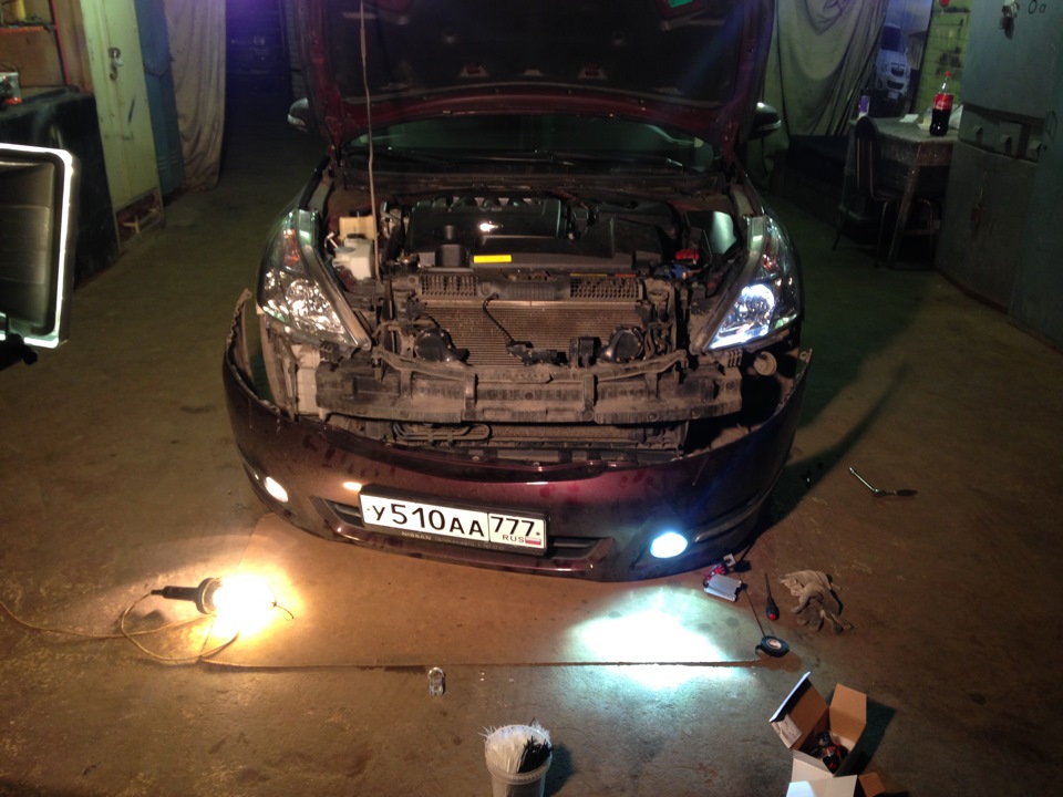 Ксенон 5к в туманки! — Nissan Teana (J32), 3,5 л, 2008 года | стайлинг ...