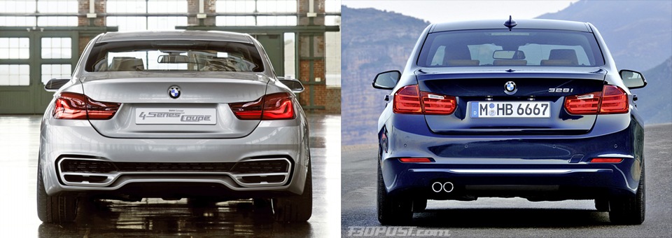 BMW F32 vs F30 Compared — 4 Series vs 3 Series ! — BMW 3 series (F30 ...