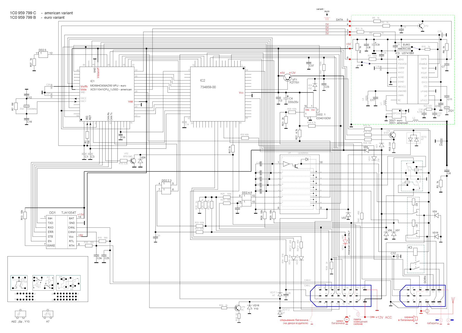 Ремонт Фольксваген Пассат : Предохранители VW Passat B5