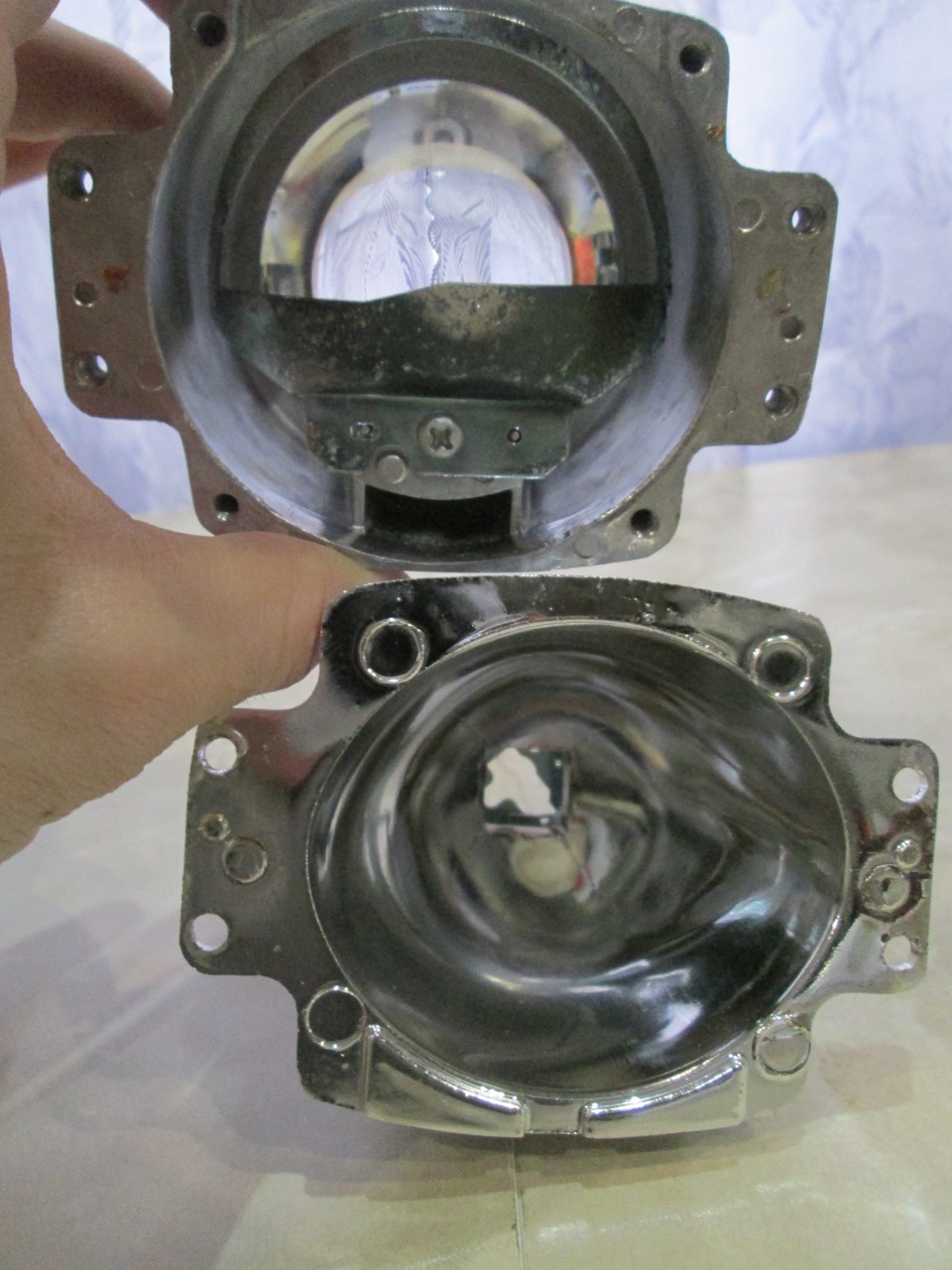 ##12## Сравнение линз и отражателей фар- галоген, ксенон, галоген "depo ...