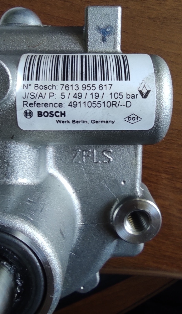 Насос ГУР 491105510R на Рено Дастер 2.0. — Renault Duster (1G), 2 л ...