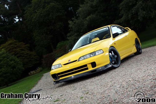 Honda Integra Phoenix Yellow Uk 99 Spoon Honda Integra Type R 1 8 Liter 00 Year On Drive2