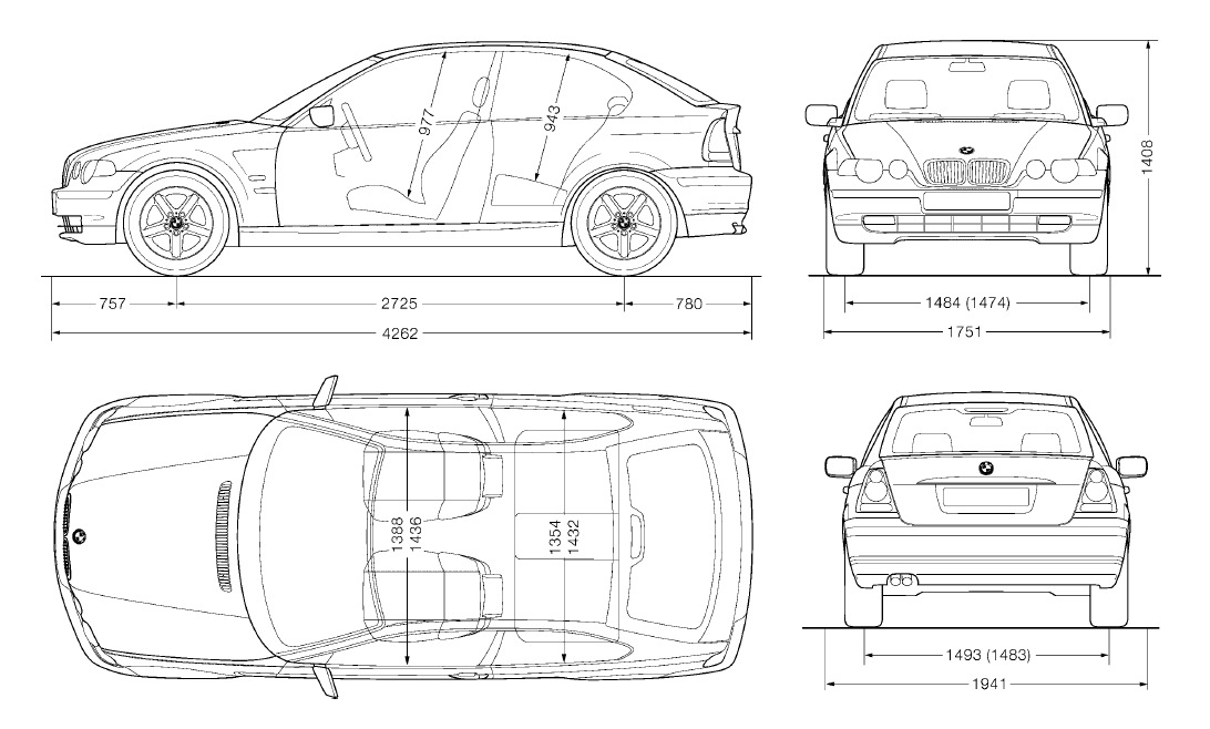 Bmw e46 чертеж