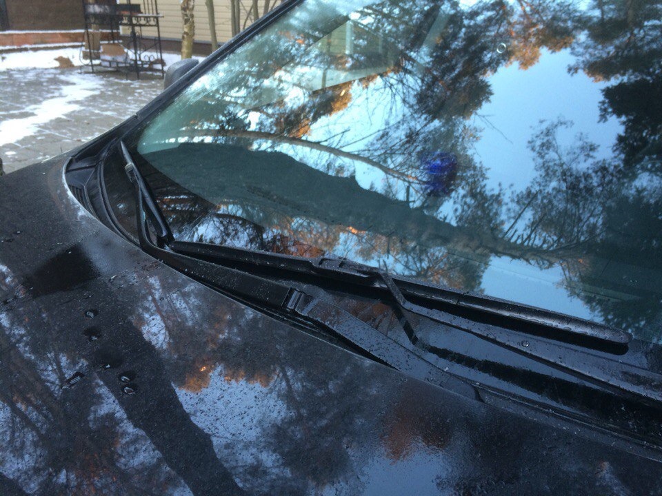 Новые щетки стеклоочистителей — Mitsubishi Lancer X, 1,6 л, 2012 года ...