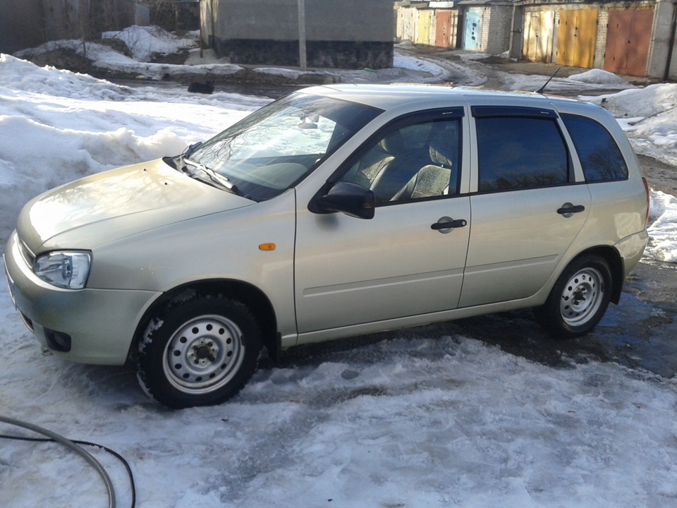 переобулся на диски r15 — Lada Калина Универсал (1G), 1,6 л, 2009 года ...