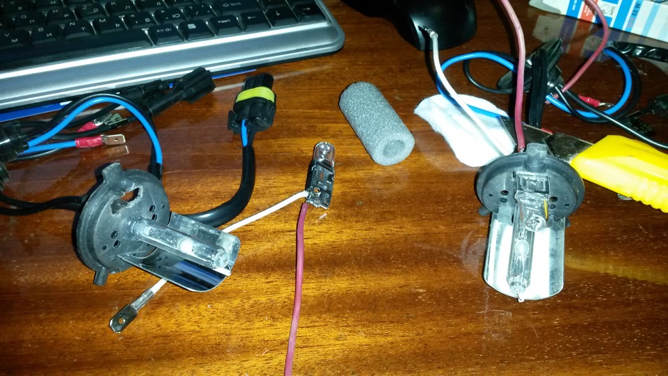 Ксенон 4300 + галоген — Lada 21099, 1,5 л, 2002 года | электроника | DRIVE2