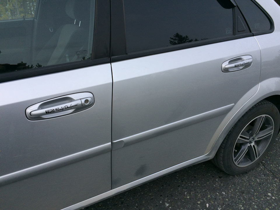 Наклейки на ручки — Daewoo Gentra, 1,5 л, 2014 года | аксессуары | DRIVE2