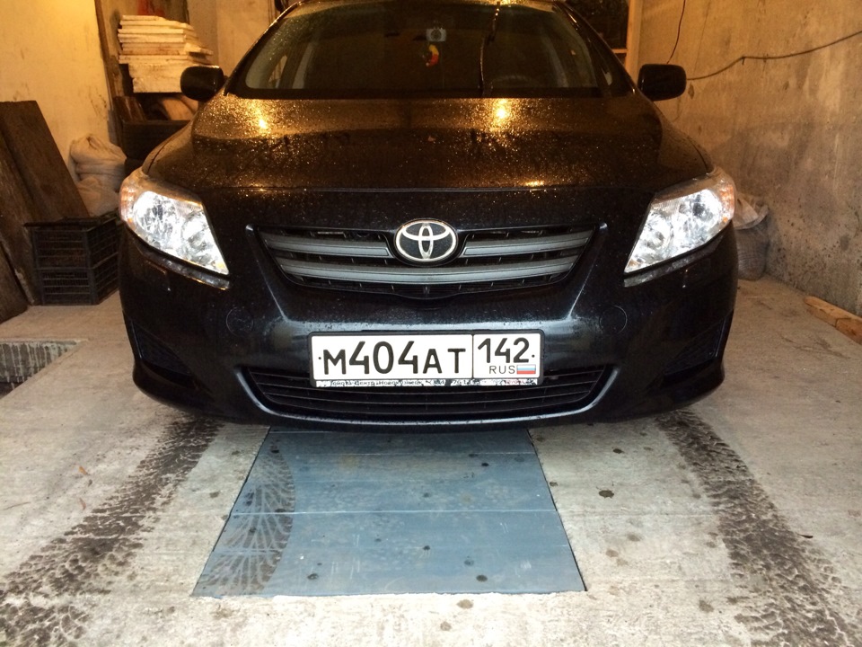 Установка ПТФ и ксенона. — Toyota Corolla (140/150), 1,6 л, 2010 года ...