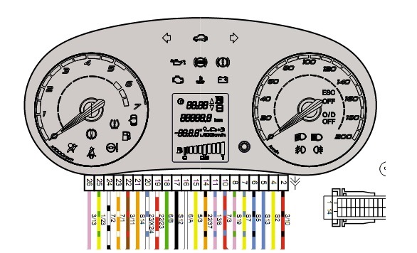 Схема подключения приборной панели лада приора