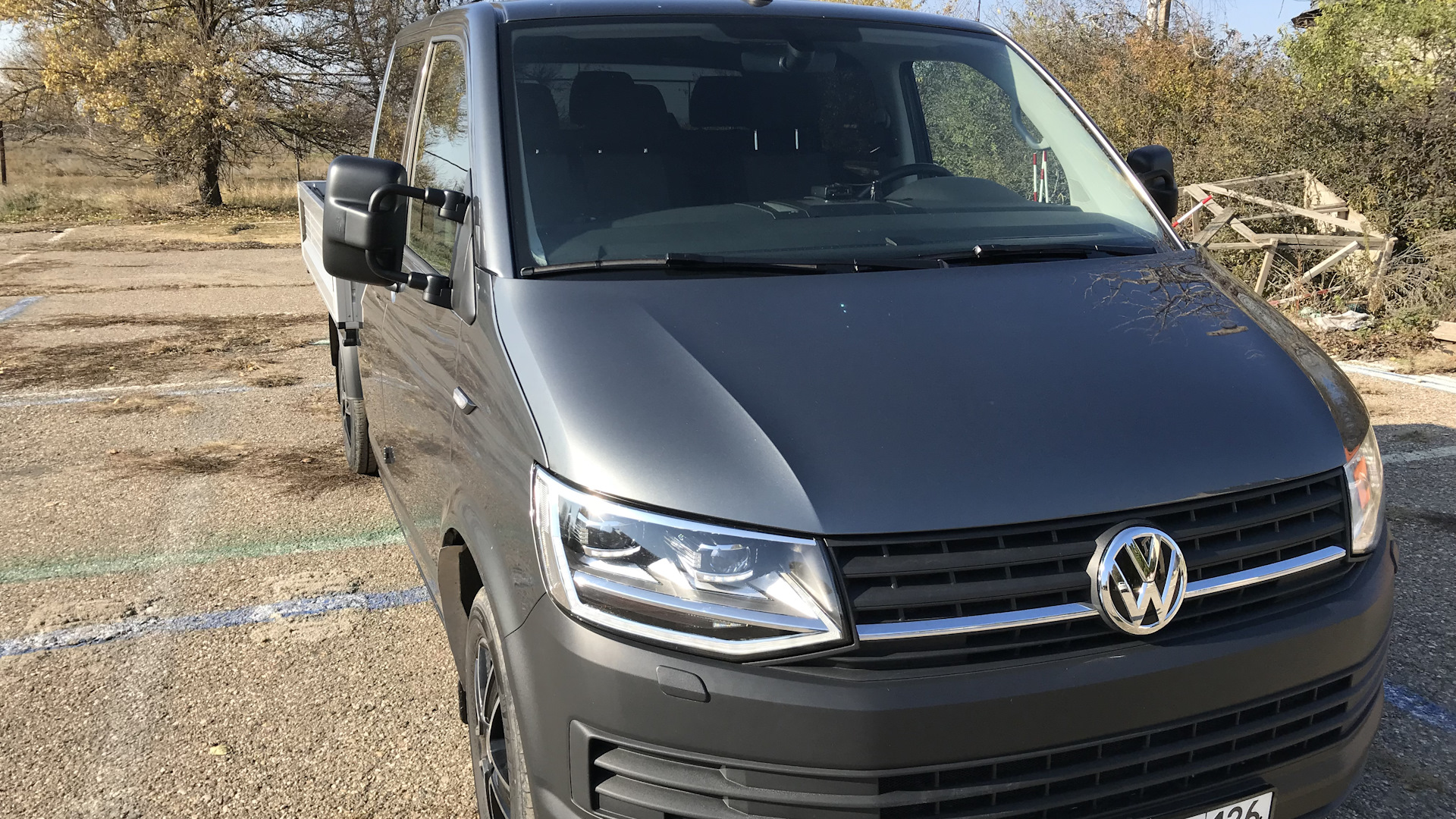 Volkswagen Transporter T6 2.0 дизельный 2017 | дубль кабина, бортовой на  DRIVE2