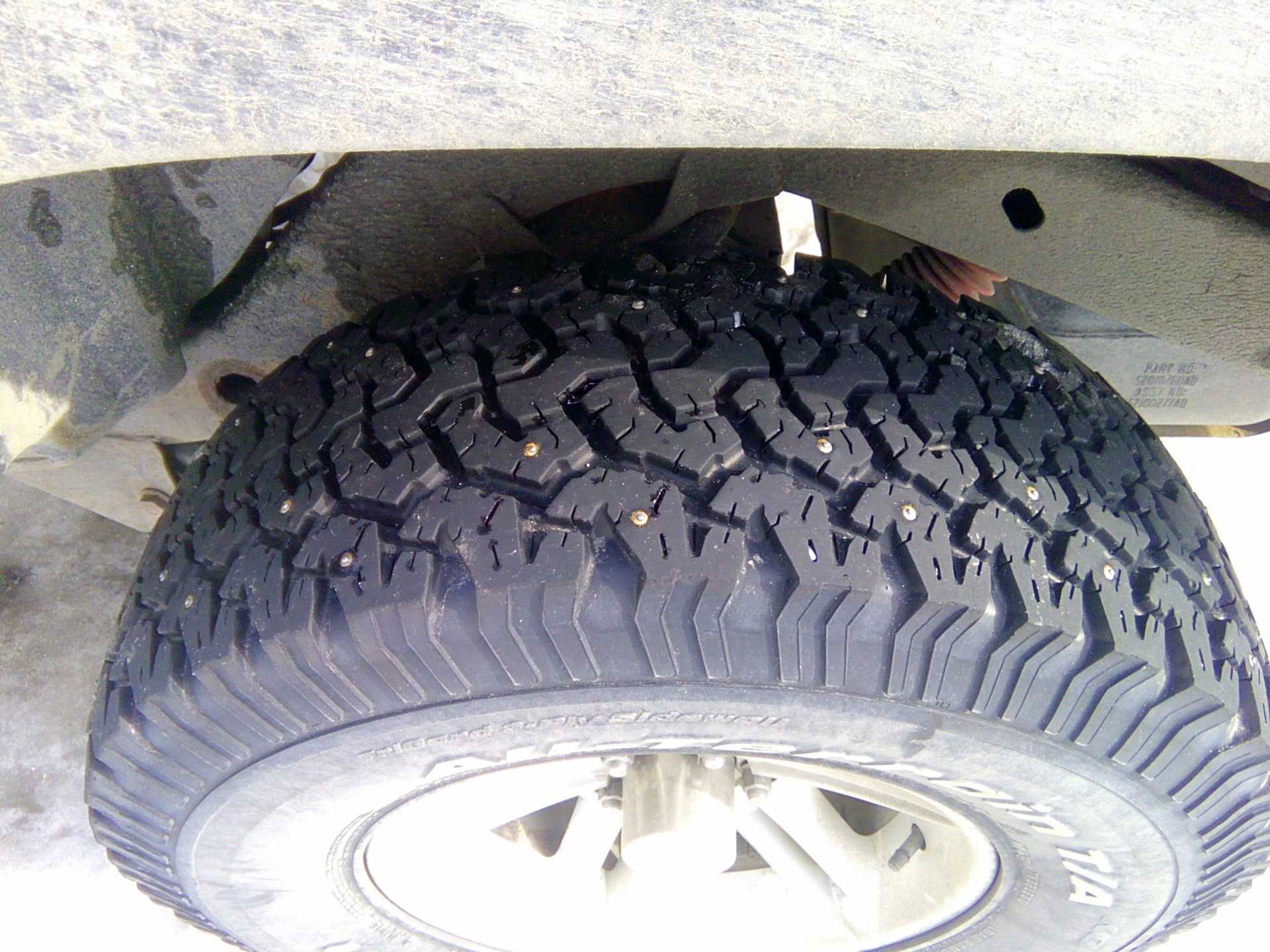 Ошиповка BFGoodrich All-Terrain T/A — Jeep Wrangler (TJ), 2,5 л, 1997 года  | шины | DRIVE2