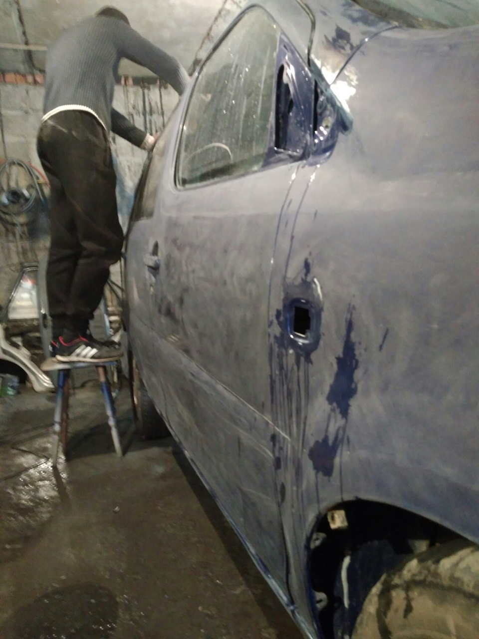 Пришло время исправлять косяки покраски — Daihatsu Yrv, 1,3 л, 2000 ...