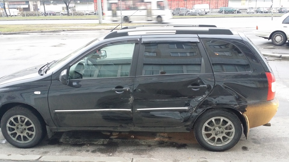 Восстановление после ДТП — Lada Калина Универсал (1G), 1,6 л, 2011 года ...